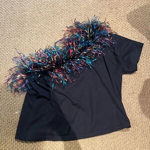 Queen of Sparkles One shoulder Top